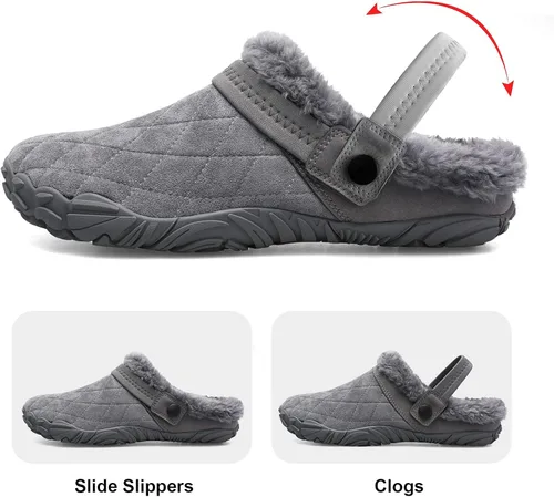 Miniatura 3 de Besroad - Pantuflas mullidas para mujer y hombre, esponjosas, cómodas, de espuma viscoelástica, para dormitorio