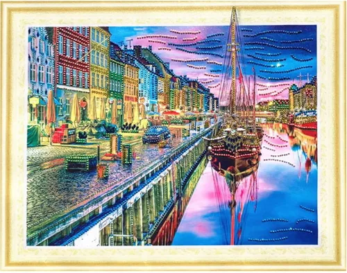 Miniatura 11 de Ezzo Kit de pintura de diamante 5D para adultos, 20 x 16 pulgadas, juego de arte de bricolaje por números, arte de diamantes con forma espacial