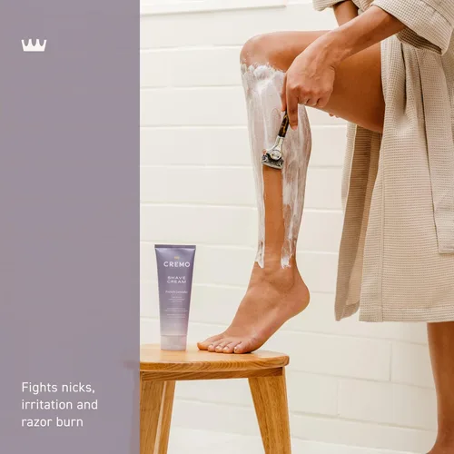 Miniatura 3 de Cremo Crema de afeitar para mujer para piel sensible, hidratante, lavanda francesa, crema de afeitado ultrafina para mujeres, combate rasguños