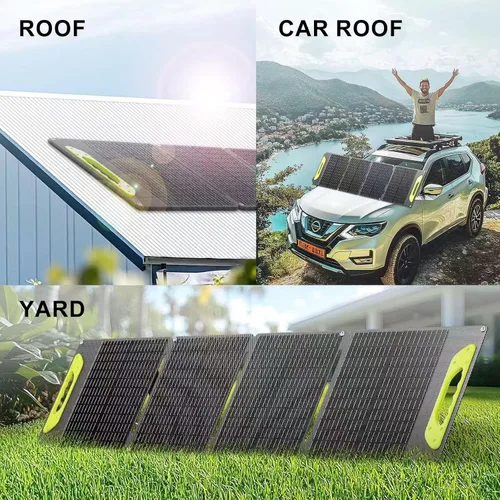 Miniatura 7 de Kit de panel solar plegable de 100 W con controlador, cargador solar portátil para estación de energía portátil, teléfono, laptop, con salida M-C4 a