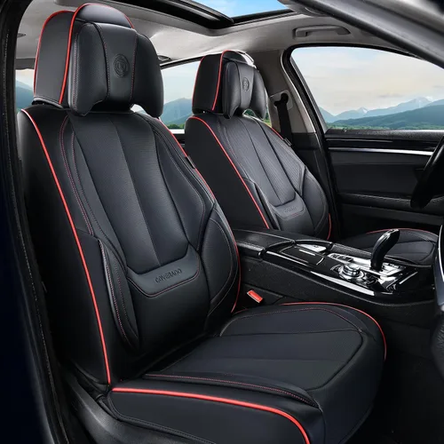 Miniatura 53 de Coverado Juego completo de fundas de asiento de automóvil, fundas de asiento para automóviles, fundas de asiento de coche beige para asientos