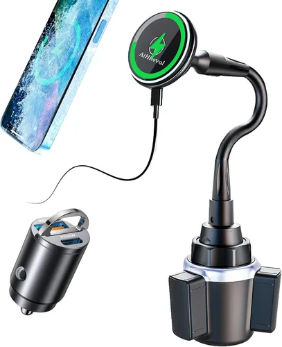 Miniatura 9 de Soporte universal para teléfono Tesla [soporte de metal plegable de rotación de 360°] Soporte de teléfono actualizado al vacío para Tesla