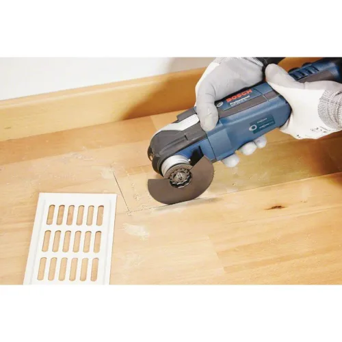 Miniatura 6 de Bosch OSL400F Hoja de sierra segmentada bimetálica para multiherramienta oscilante Starlock® de 4 pulgadas