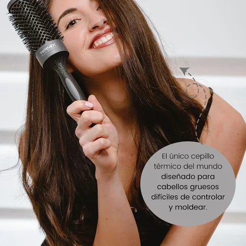 Miniatura 6 de Termix Evolution Plus 0.472 in- Cepillo para cabello grueso con cerdas ionizadas para cabello grueso y difícil de manejar