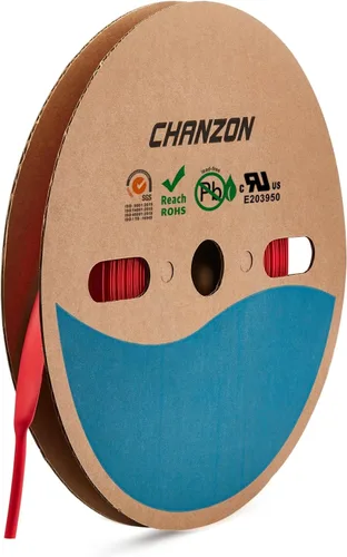 Miniatura 117 de CHANZON - Tubo termorretráctil de poliolefina de 2:1, relación 3/16" (5mm), rollo de 8 pies (2.5M de longitud total), funda transparente