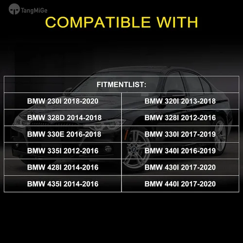 Miniatura 2 de TangMiGe Luces antiniebla para BMW (F30 F32 F33 F36, 230i 320i 328d 328i 330e 330i 335i 340i 428i 430i 435i 440i, 2 3 4 Series), 2012-2020, repuesto