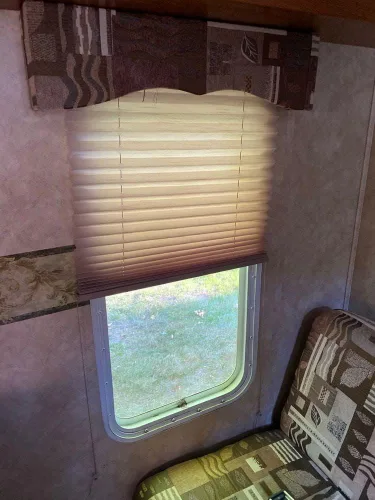 Miniatura 6 de Cortinas enrollables RecPro para autocaravanas, estilo plisado Cappuccino Cortinas para ventanas de autocaravanas Caravana Remolque
