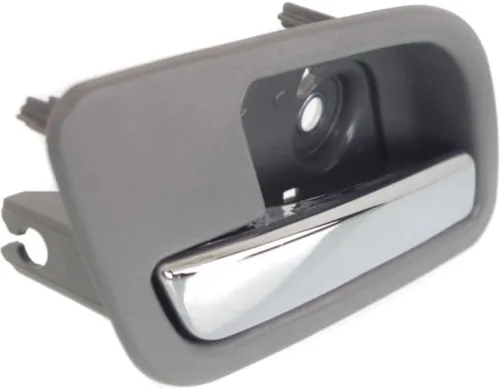 Miniatura 4 de Para Chevy Tahoe Manija de puerta interior trasera lado del conductor Bisel gris con palanca cromada 2007-2014 Trim:All Submodels
