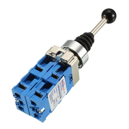 Miniatura 2 de uxcell Controladores de interruptor de palanca de mando 4 posiciones 4NO Tipo momentáneo 150V/250V/600V 0.866 in Montaje en panel