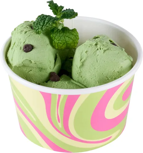 Miniatura 77 de Coppetta - Vasos de postre de 5 onzas, 50 tazas desechables para helado, tapas se venden por separado, cuencos de yogur congelado resistentes