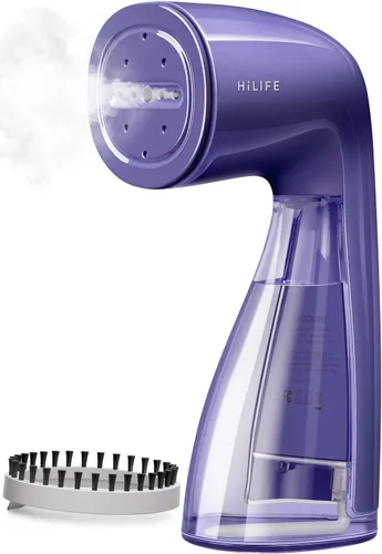 Miniatura 8 de HiLIFE Vaporizador para ropa, Vaporizador de 1100W con tanque grande de 300ml, Vaporizador de ropa de mano, Removedor de arrugas de tela