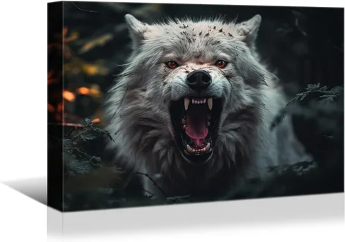 Miniatura 30 de YONICA Lienzo de pared de animales de la naturaleza, pintura de pared de águila, impresión artística de águila calva voladora impresa en lienzo