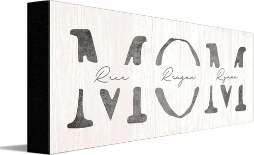 Miniatura 32 de Personal-Prints Arte Personalizado de PAPÁ e Hijos Personalizado con Todos los Nombres de los Niños Regalo Único y Personalizado para el Día
