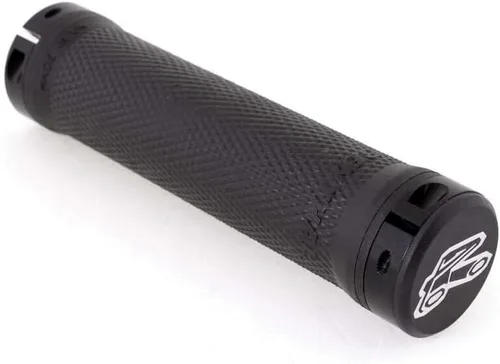 Miniatura 2 de Renthal Grip Tech Lock On - Puños para manillar de bicicleta, color gris, compuesto mediano