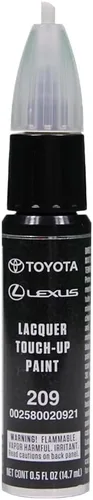 Pluma de pintura de retoque negro mica para Toyota 00258-00209-21 original (44 onzas líquidas, 13 mililitros)