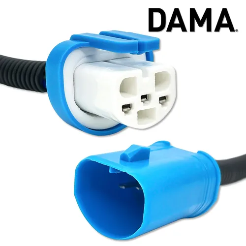 Miniatura 2 de DAMA 9004 a 9007 Adaptador de enchufe de bombilla Conector de extensión de arnés de cables para bombillas LED y halógenas Coleta de cerámica