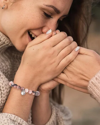 Miniatura 7 de HGDEER Regalo para mejor amiga para mujer, pulsera de piedra natural con tarjeta de mensaje para amiga, hermana, mejor amiga en el día de San