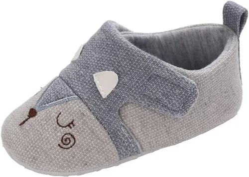 Zapatos de punto para recién nacidos, para niños y niñas, con suela antideslizante suave, para cuna, para niños pequeños, zapatos de calcetín para