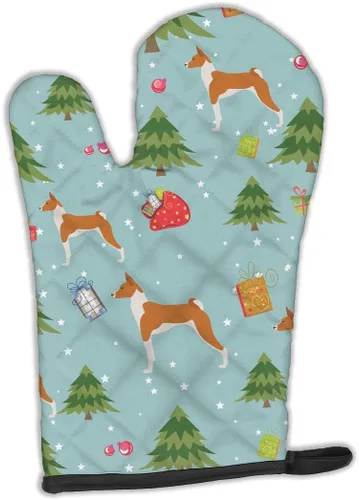 Miniatura 191 de Caroline's Treasures BB4872OVMT - Guante de horno de Navidad Affenpinscher resistente al calor, grueso para sartenes calientes y horno, manopla