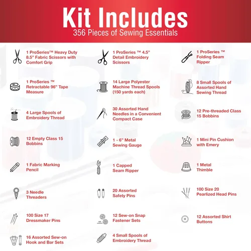 Miniatura 6 de SINGER ProSeries Sew-It-Goes - Kit de costura y sistema de almacenamiento de 356 piezas