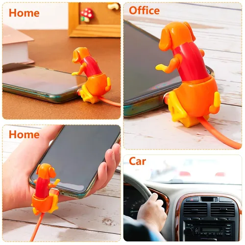 Miniatura 6 de Frienda - 2 piezas de cable de carga para perros, regalos de temporada de graduación, cable USB para mascotas con transmisión de datos