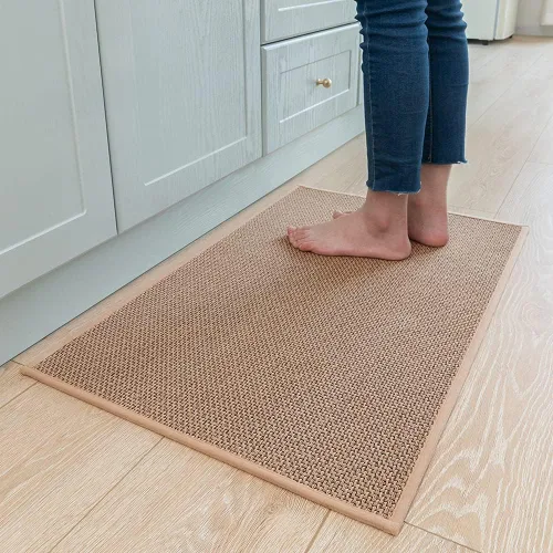 Miniatura 13 de Juego de alfombras de cocina antideslizantes y lavables, absorbentes para suelo de cocina, parte delantera del fregadero, juego de tapetes de cocina
