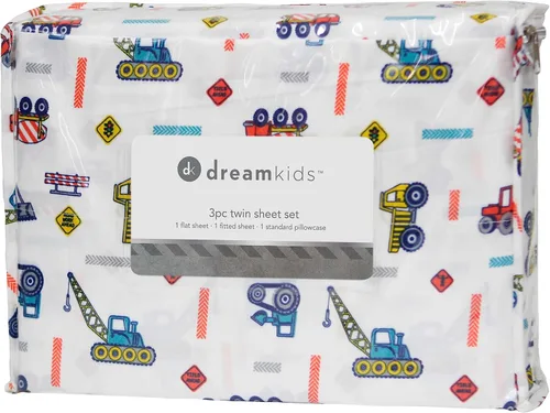 Miniatura 30 de Juego de sábanas tamaño individual para niños y niñas, sábanas para niños, linda sábana de cama, incluye sábana plana, ajustable y funda de Azul