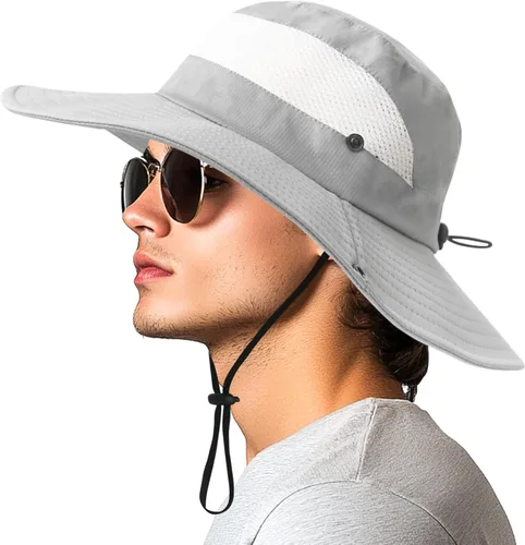 Miniatura 8 de PFFY Sun Beach Hats for Women Men UV Protection Wide Brim Foldable Fishing Sun Bucket Hat Outdoor Essentials