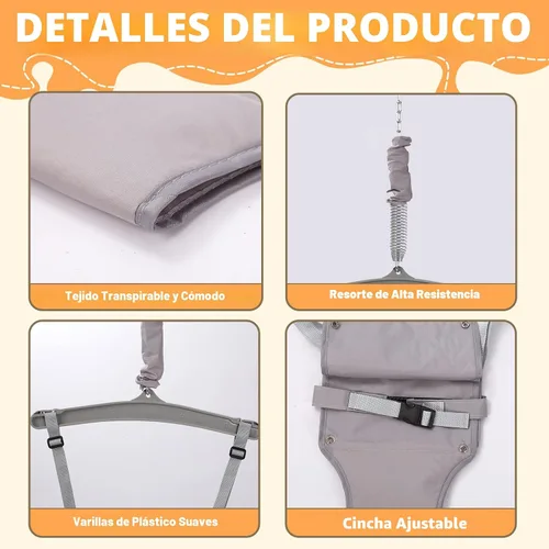 Miniatura 2 de Taleco Gear 2 en 1 columpio para niños pequeños y saltarín, juego de columpio para interior/exterior, saltarines y rebotadores para bebés, fácil