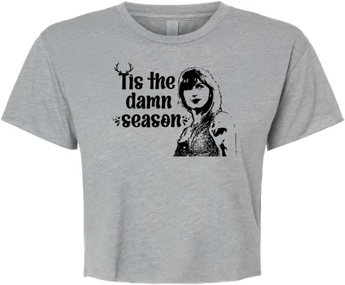 Miniatura 10 de Women's Screen Printed Crop Tee, Shirts With Sayings