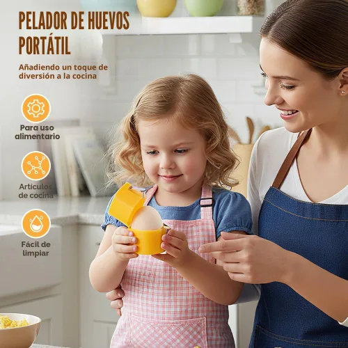 Miniatura 3 de 2 abridores de cáscara de huevo, herramienta de corte de galletas de huevo 2026 para huevos duros, separador de huevos de mano para huevos crudos