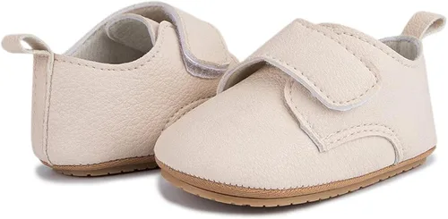 Miniatura 5 de HsdsBebe Zapatos Oxford de piel sintética con suela de goma suave, antideslizantes, para niños y niñas, para caminar, mocasines