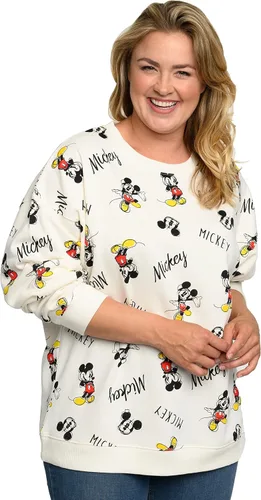 Miniatura 5 de Disney Sudadera de forro polar ligera de Mickey Mouse para mujer, talla grande