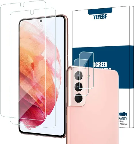 Miniatura 19 de Protector de pantalla de vidrio templado transparente para Galaxy S20 FE HD + protectores de lente de cámara, [2+2 unidades] [vidrio 3D]