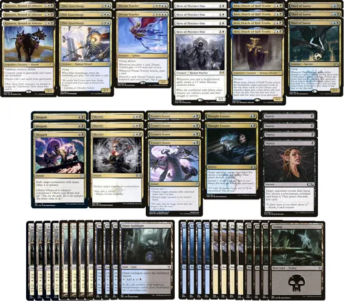 Elite Esper - Baraja de rango medio, blanco, azul, negro, muy potente, moderno y pionero legal, hecho a medida, Magic The Gathering, MTG, 60 cartas