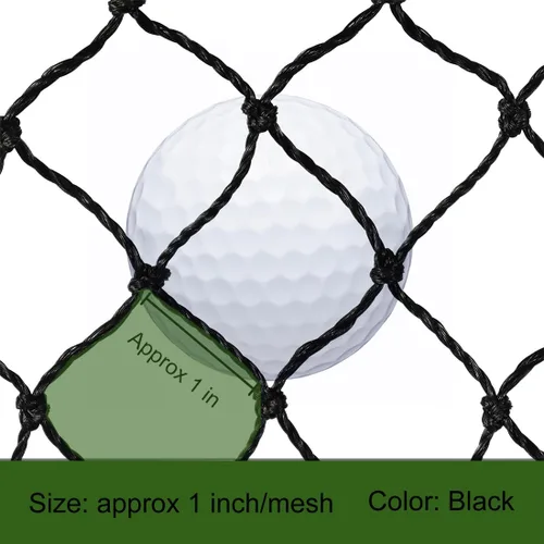 Miniatura 5 de Red de impacto multifuncional de la red de los deportes de la red negra de la barrera del golf