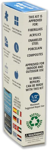 Miniatura 2 de HIMG Kit de reparación de bañera y ducha, color compatible: American Standard White