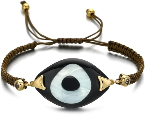 Miniatura 4 de TheHAD - 25432 - Pulseras de resina con dije de pavo negro para mujer joyería de fe turca ajustable para mujer joyería de fe turca
