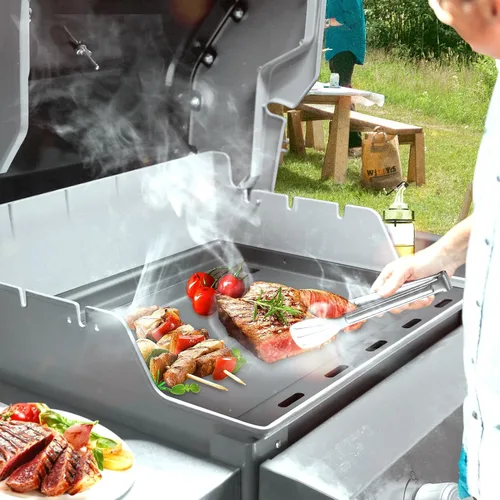 Miniatura 82 de Utheer Parrilla reversible para todas las estufas Camp Chef de 14 y 16 pulgadas, plancha de hierro fundido, para estufa Camp Chef Explorer de 2