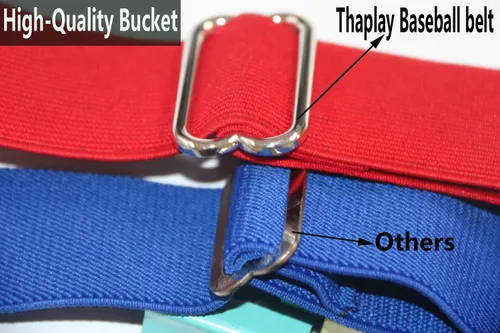 Miniatura 6 de Cinturón de béisbolsóftbol, cinturón de uniforme de tamaño ajustable para hombres, niños y jóvenes