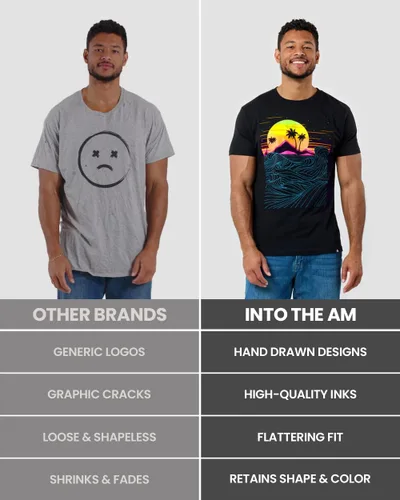 Miniatura 5 de INTO THE AM - Camisetas gráficas para hombre S - 4XL, camisetas premium de manga corta con diseños geniales de la naturaleza