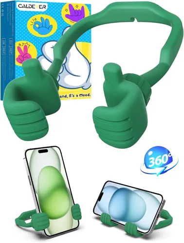 Miniatura 16 de Regalos para adolescentes, niños, niñas, adultos, día del padre: Thumbs Up Lazy Phone Stand Soporte de teléfono celular para escritorio para niños