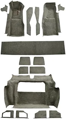 ACC Alfombra de marca compatible con Chevrolet Corvette de 1981 a 1982, kit completo (830-Buckskin Plush Cut Pile)