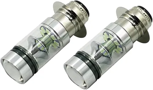 motoparty Para Kawasaki Bayou 220 300 KFX 400 KLX 250R 300 Lakota Prairie 360 400 100W Blanco de Alta Potencia H6 (2 piezas)