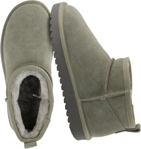 Miniatura 73 de CUSHIONAIRE, Hip 2 - Botas de nieve de gamuza auténtica para mujer, sin cordones, con cómodo forro de piel de oveja sintética + espuma viscoelástica