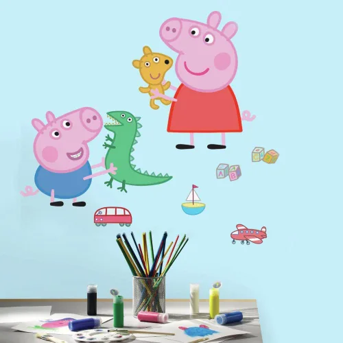 Miniatura 5 de Calcomanías de pared RoomMates RMK3183SCS Peppa la Cerdita (despegar y pegar)