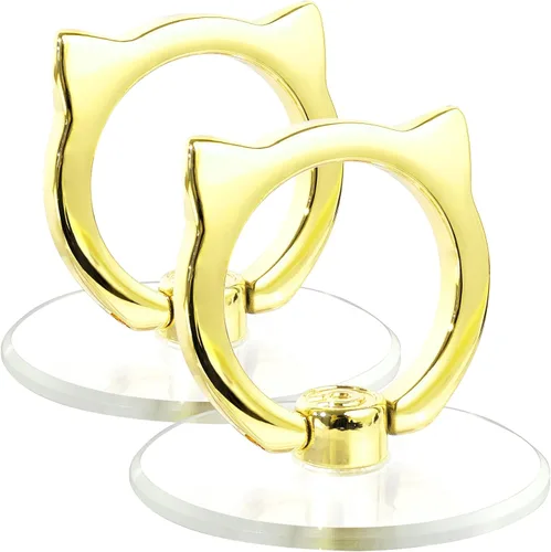 Miniatura 10 de Soporte de Anillo de Teléfono con Gato - EI Sonador Soporte de Anillo de Teléfono Celular Transparente Soporte Transparente Agarre para Dedos