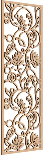 Miniatura 34 de 9 3/8"W x 24 3/8"H x 1/4"T Caspio Decorativos Paneles De Pared De Madera De Calado, Roble Rojo rojo (Red Oak)