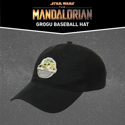 Miniatura 6 de Star Wars The Mandalorian The Child - Gorra de béisbol ajustable de algodón, gorra para papá Grogu