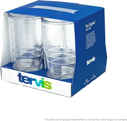 Miniatura 9 de Tervis Yao Cheng - Vaso aislado de doble pared de cristal verde hecho en Estados Unidos mantiene las bebidas frías y calientes, 16 onzas, 4